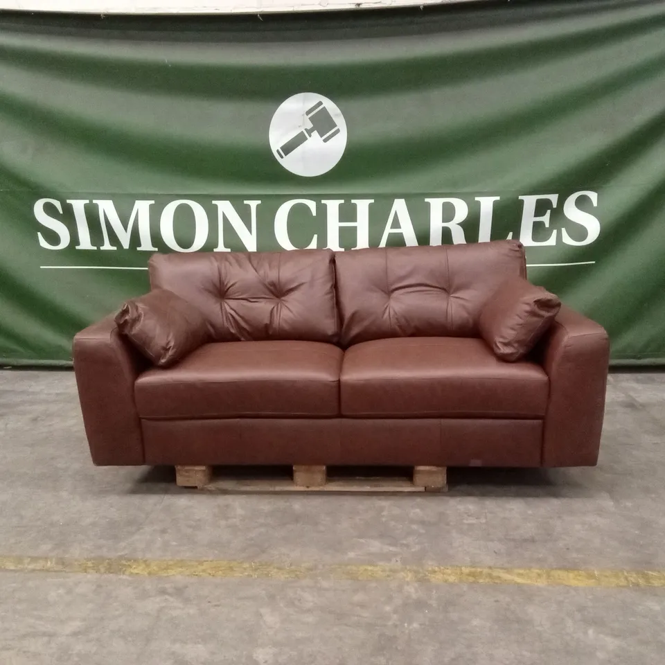 ARDEN ITALIAN LEATHER 4 SEATER SOFA RRP £1349