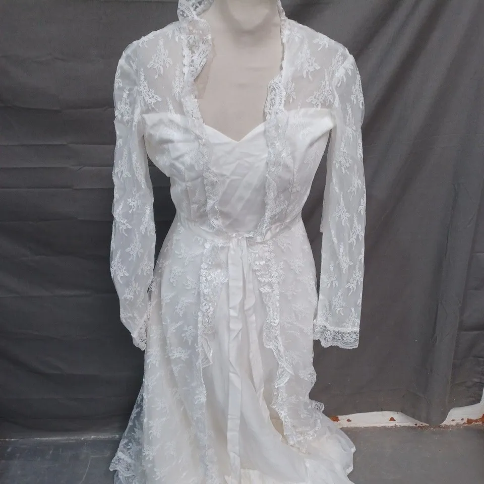 PRONUPTIA WHITE WEDDING DRESS - SIZE 10