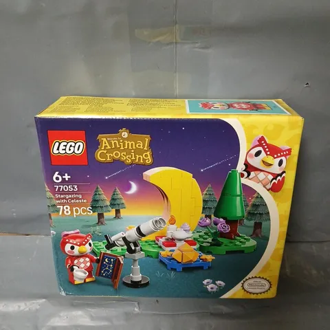 BOXED LEGO ANIMAL CROSSING STARGAZING WITH CELESTE - 77053