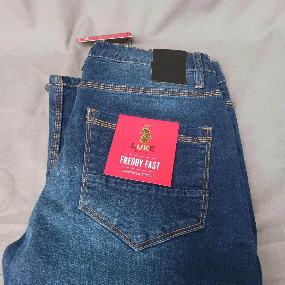 LUKE 1977 FREDDY FAST DENIM JEANS SIZE W30R