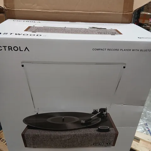 VICTROLA EASTWOOD II COMPACT RECORD PLAYER WITH BLUETOOTH – BOXED