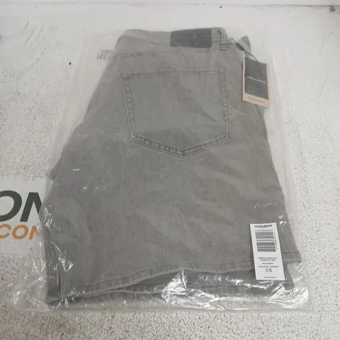 JACK & JONES JEANS INTELLIGENCE GREY DENIM SHORTS EU XL (FR TG) β MEN'S