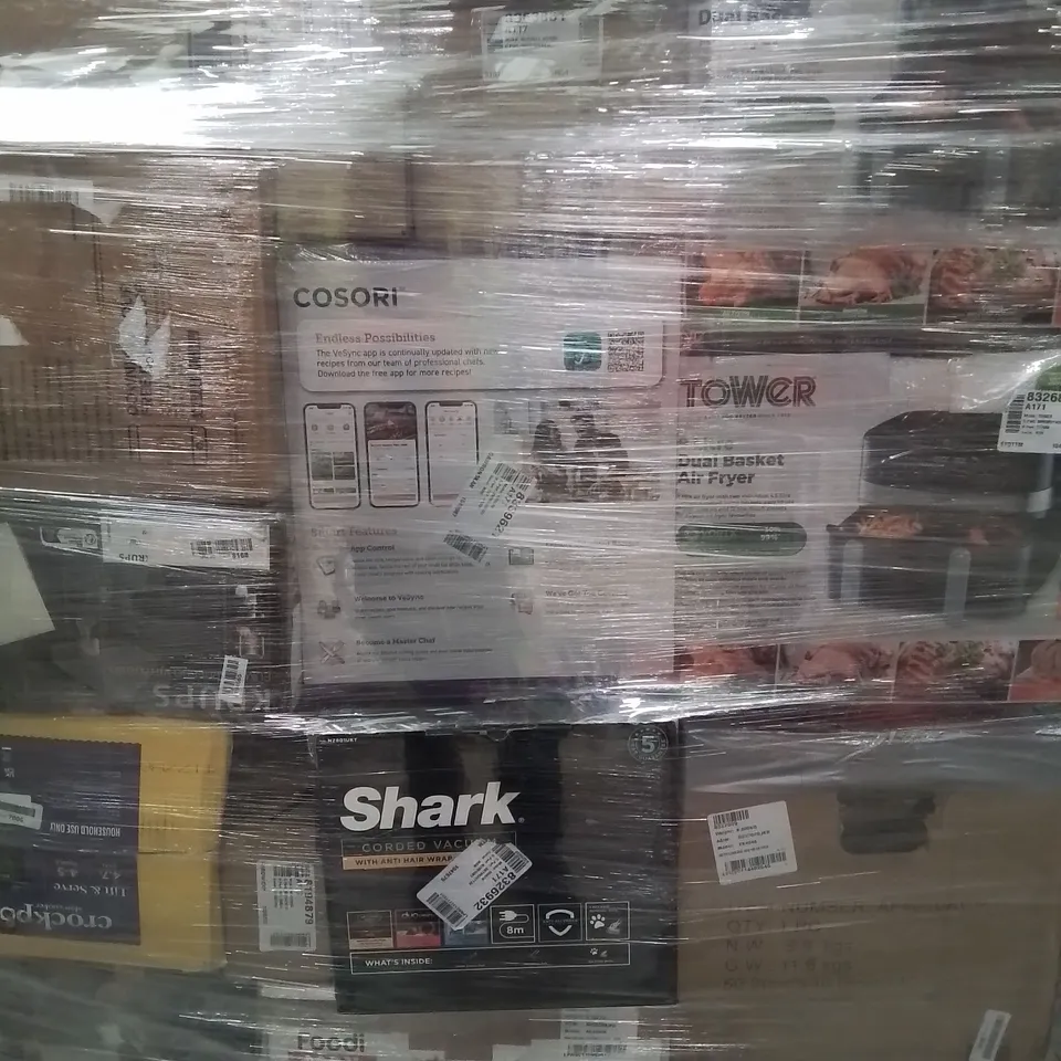 PALLET OF APPROXIMATELY 41 UNPROCESSED RAW RETURN HOUSEHOLD AND ELECTRICAL GOODS TO INCLUDE;