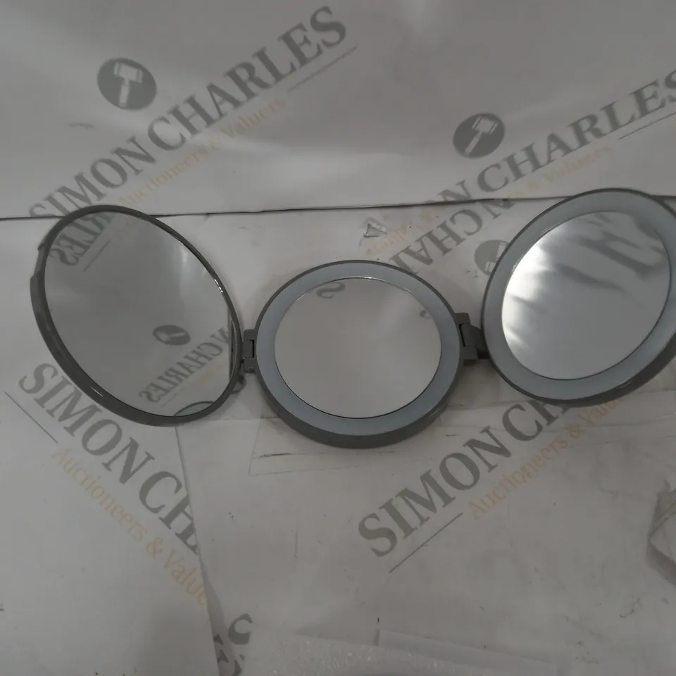 SIMPLY BEAUTY FOLDING TRIO MIRROR LEOPARD PRINT