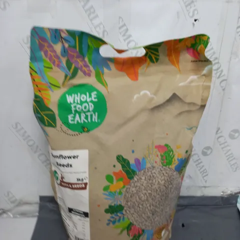 WHOLE FOOD EARTH SUNFLOWER SEEDS 3KG