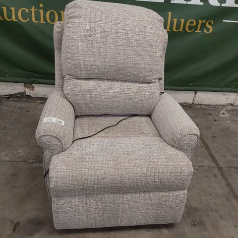 QUALITY BRITISH DESIGNER G PLAN NEWMARKET POWER RECLINING EASY CHAIR LOOM SHALE
