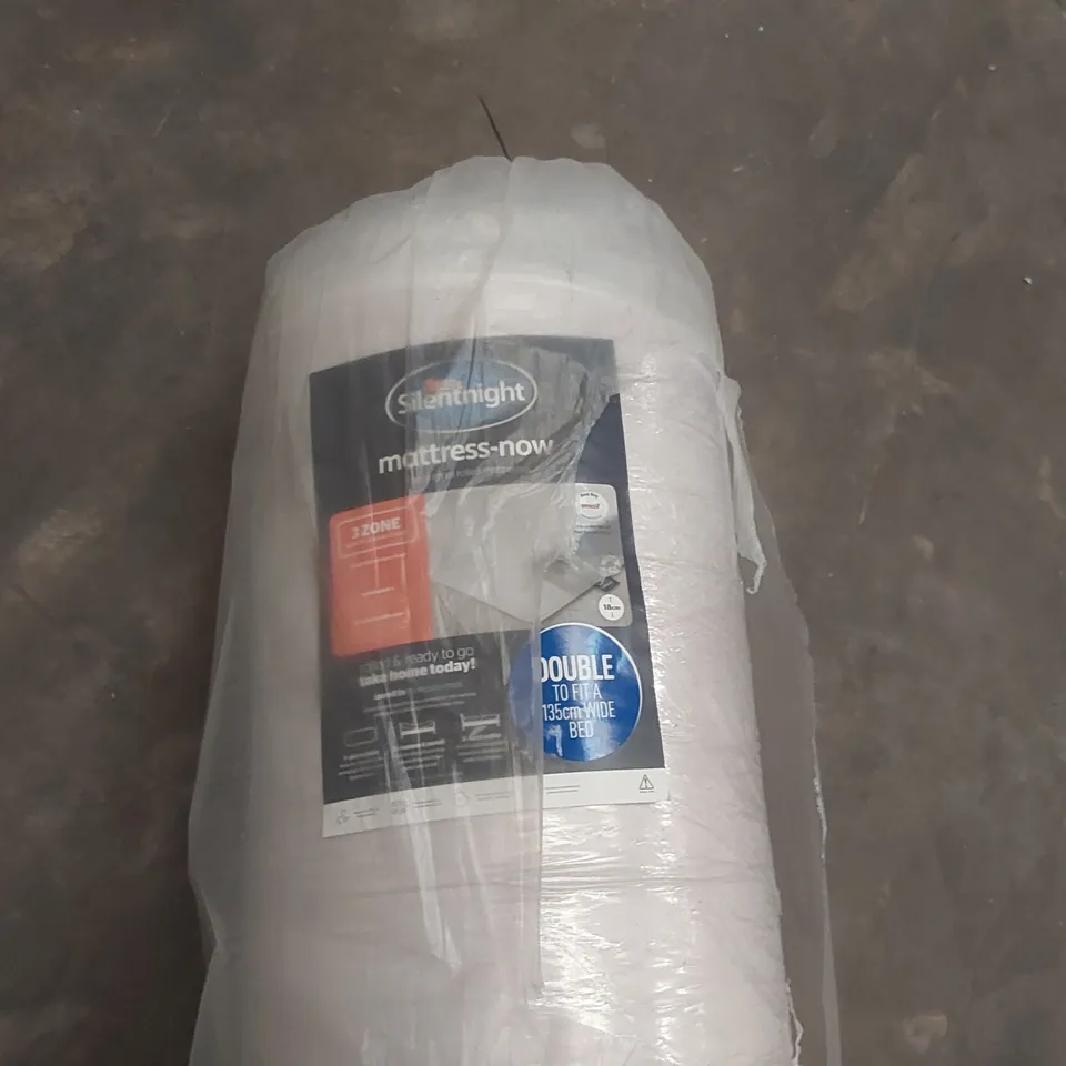 QUALITY BAGGED AND ROLLED SILENTNIGHT MATTRESS-NOW 135CM DOUBLE MATTRESS