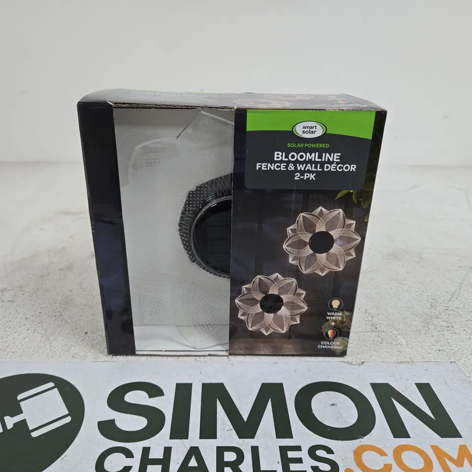 SMART SOLAR BLOOMLINE FENCE AND WELL DECOR 2 PACK BOXED