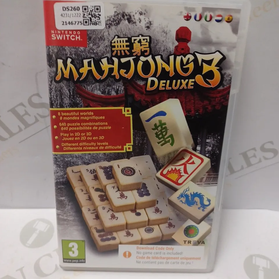 MAHJONG 3 DELUXE  - EMPTY CASE - SET OF 10
