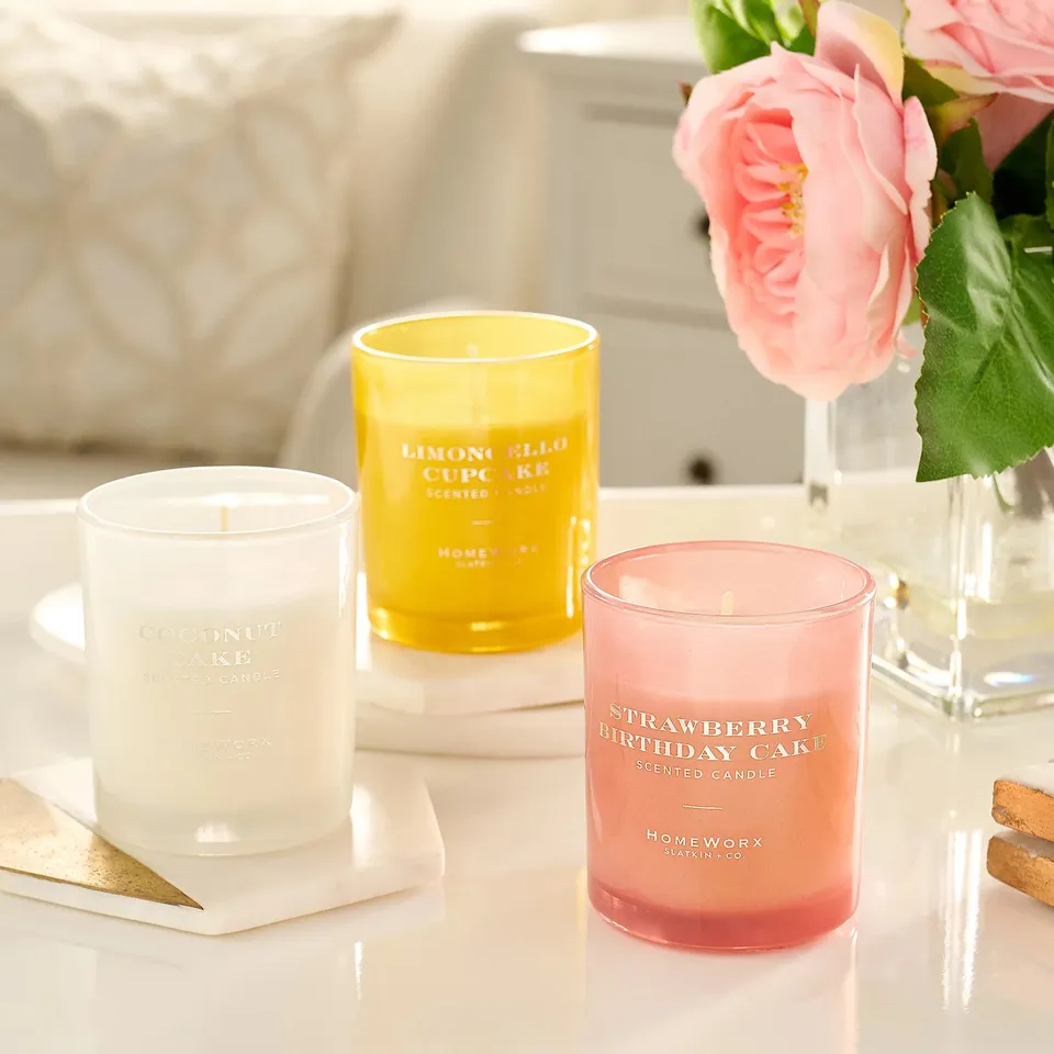 HOMEWORX DELECTABLE DESSERT SELECTION 3PC CANDLE SET