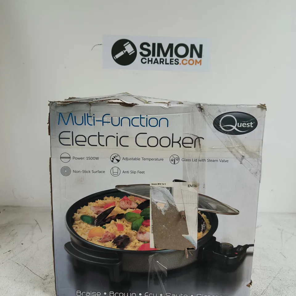 QUEST MULTI-FUNCTION ELECTRIC COOKER – 1500W – BOXED