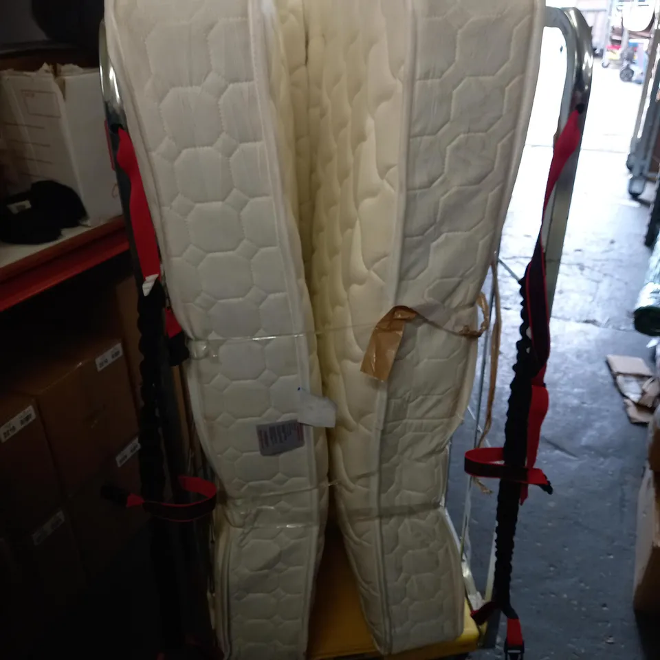 WHITE SPRING/SPONGE DOUBLE MATTRESS