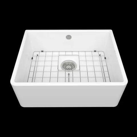 BOXED DORA 60S WHITE CERAMIC KITCHEN SINK
