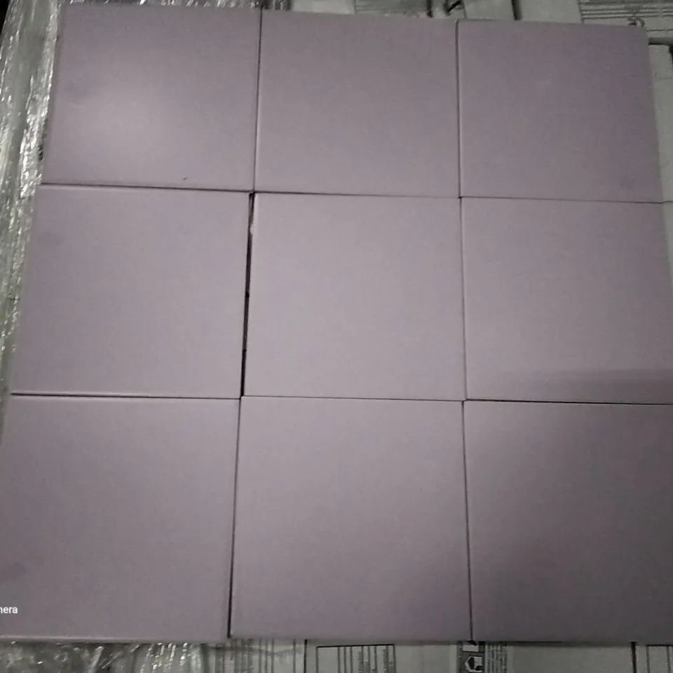 PALLET OF APPROXIMATELY 30 PACKS OF 44 BRAND NEW MAT VIOLET ASTUCE COLLECTION MAISON TILES- EACH PACK COVERS APPROXIMATELY 1M² (TOTAL APPROX. 30 SQ.METRES)