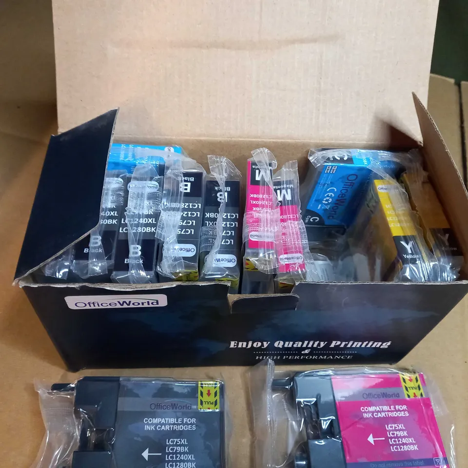 BOXED OFFICE WOLD ASSORTED PRINTER INKS