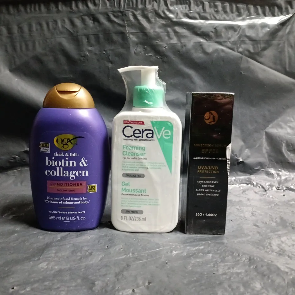 APPROXIMATELY 20 ASSORTED COSMETIC ITEMS TO INCLUDE CERAVE, OGX, ETC - COLLECTION ONLY