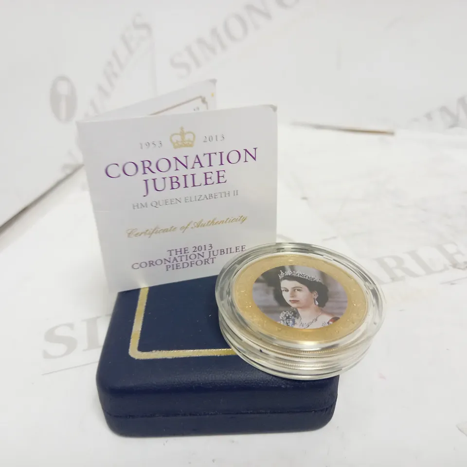 WESTMINSTER CORONATION JUBILEE 2013 PIEDFORT COIN