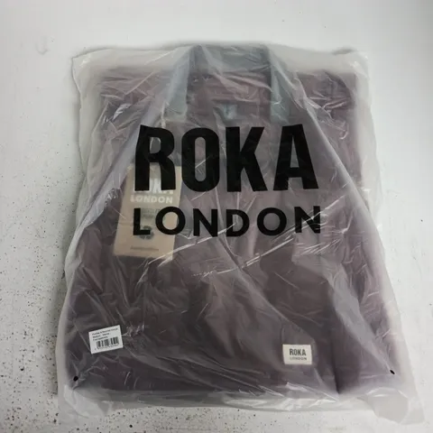 BAGGED ROKA LONDON FINCHLEY A RECYCLED CANVAS MEDIUM BAG IN HENNA