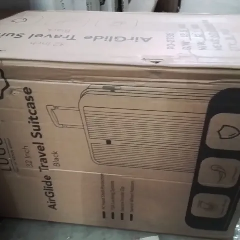 BOXED LUGG 32INCH AIRGLIDE TRAVEL SUITCASE BLACK