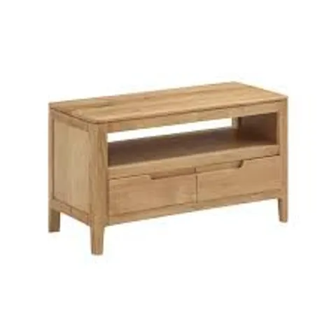 BOXED DUNMORE OAK SMALL TV UNIT - NATURAL OAK (1 BOX)