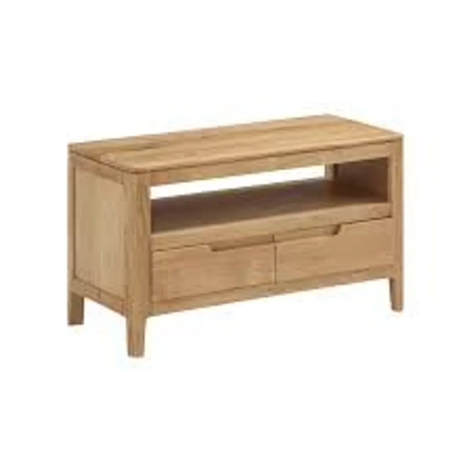 BOXED DUNMORE OAK SMALL TV UNIT - NATURAL OAK (1 BOX)