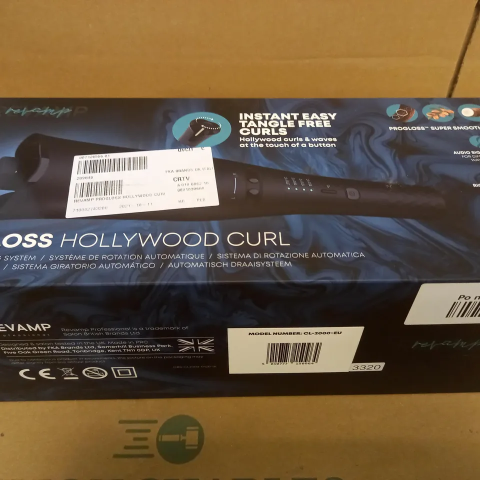 BOXED REVAMP PROGLOSS HOLLYWOOD CURL AUTOMATIC ROTATING SYSTEM
