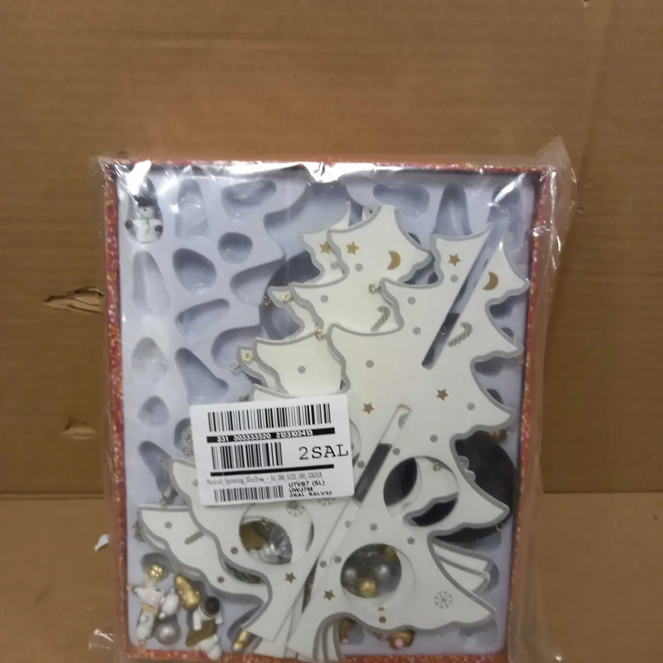 MUSICAL! SPINNING! DECOTREE - SILVER/WHITE RRP £24.99