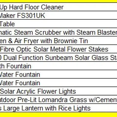 PALET OF APPROXIMATELY 13 ASSORTED HOUSEHOLD AND GARDEN PRODUCTS TO INCLUDE; 