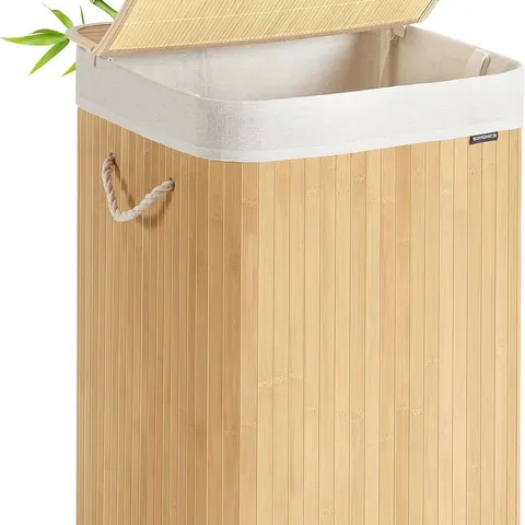 BOXED SONGMICS LAUNDRY BASKET, 95L LAUNDRY HAMPER WITH LID