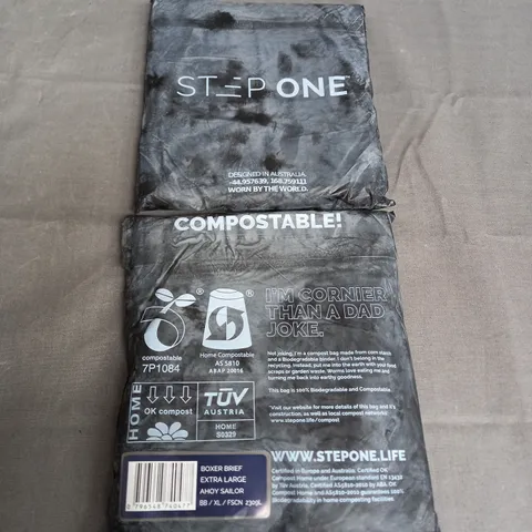 STEP ONE X2 BOXER BRIEF IN AHOY SAILOR SIZE XL