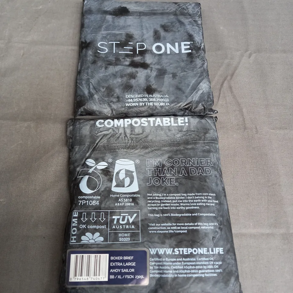 STEP ONE X2 BOXER BRIEF IN AHOY SAILOR SIZE XL