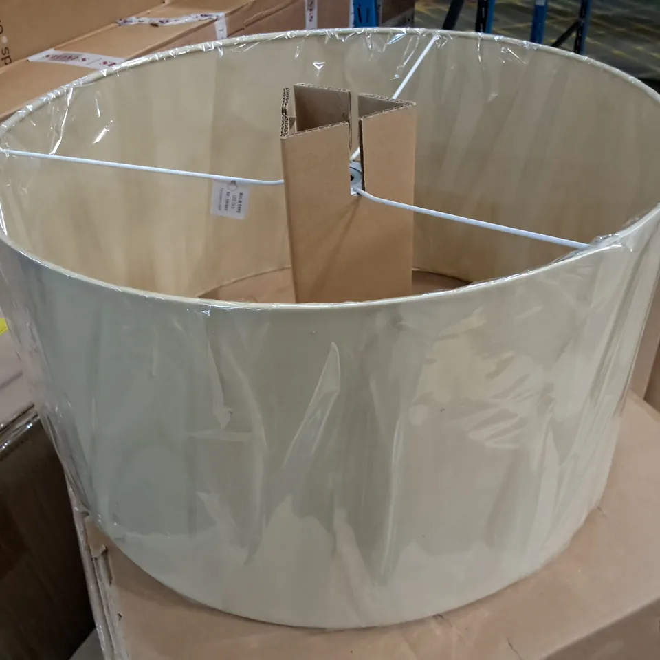 RENI NATURAL FABRIC LARGE DRUM SHADE