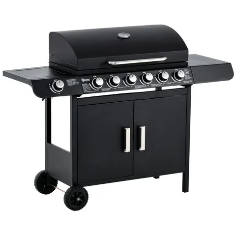 BOXED OUTSUNNY SEVEN-BURNER GAS BBQ GRILL