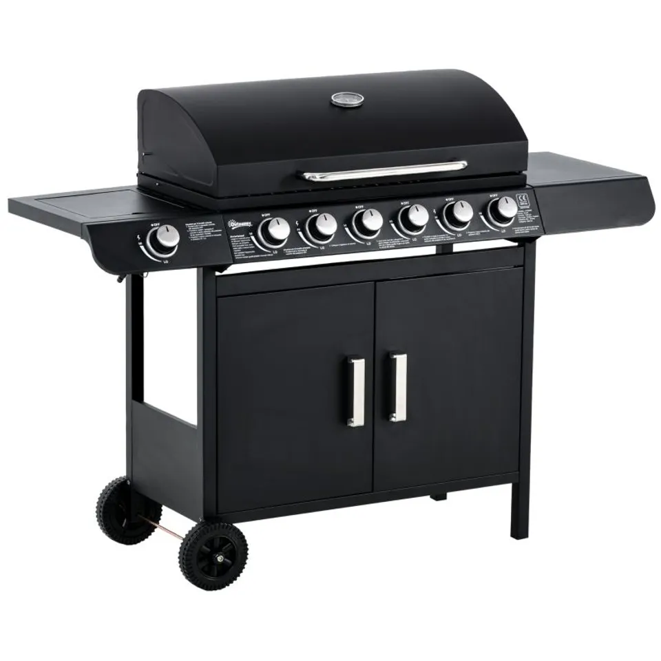 BOXED OUTSUNNY SEVEN-BURNER GAS BBQ GRILL