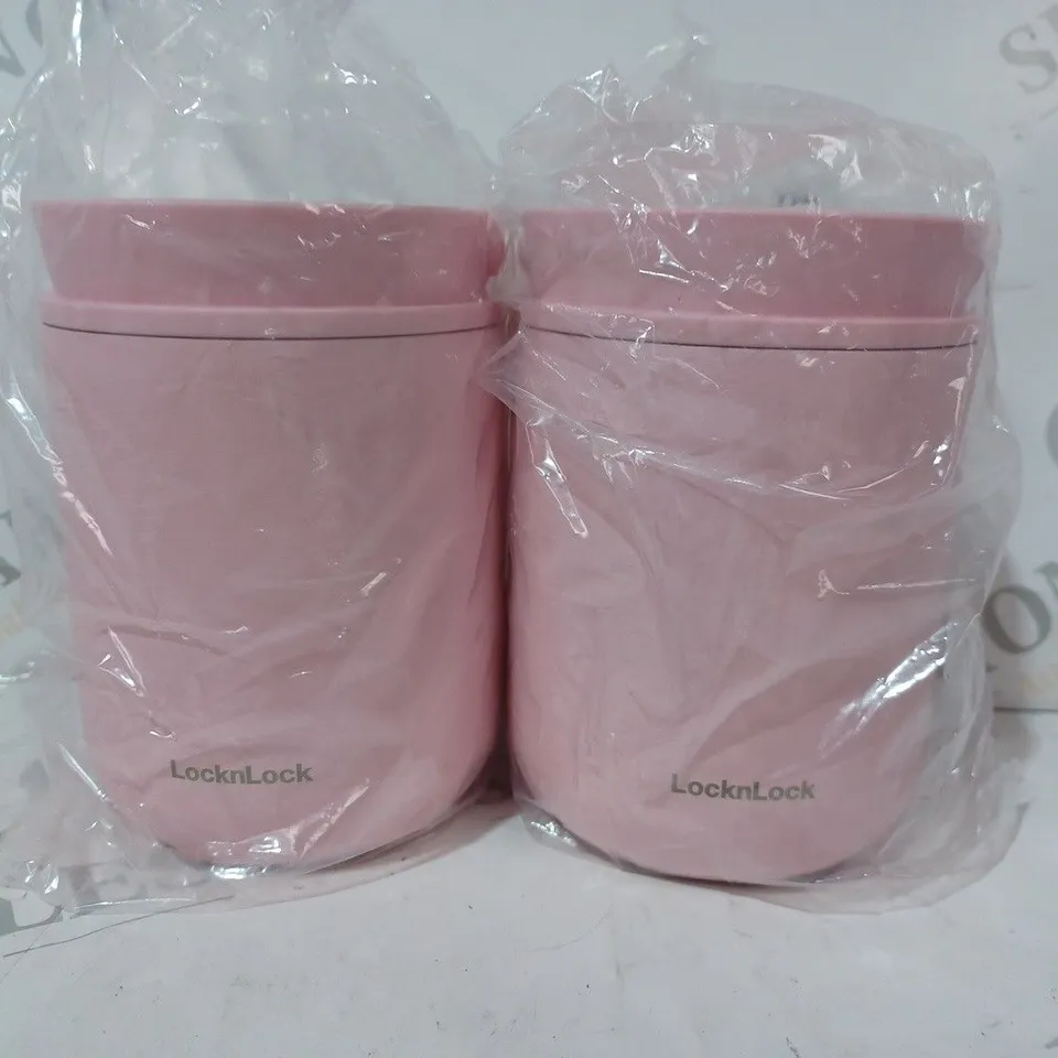 LOCK&LOCK STORAGE JARS IN PINK