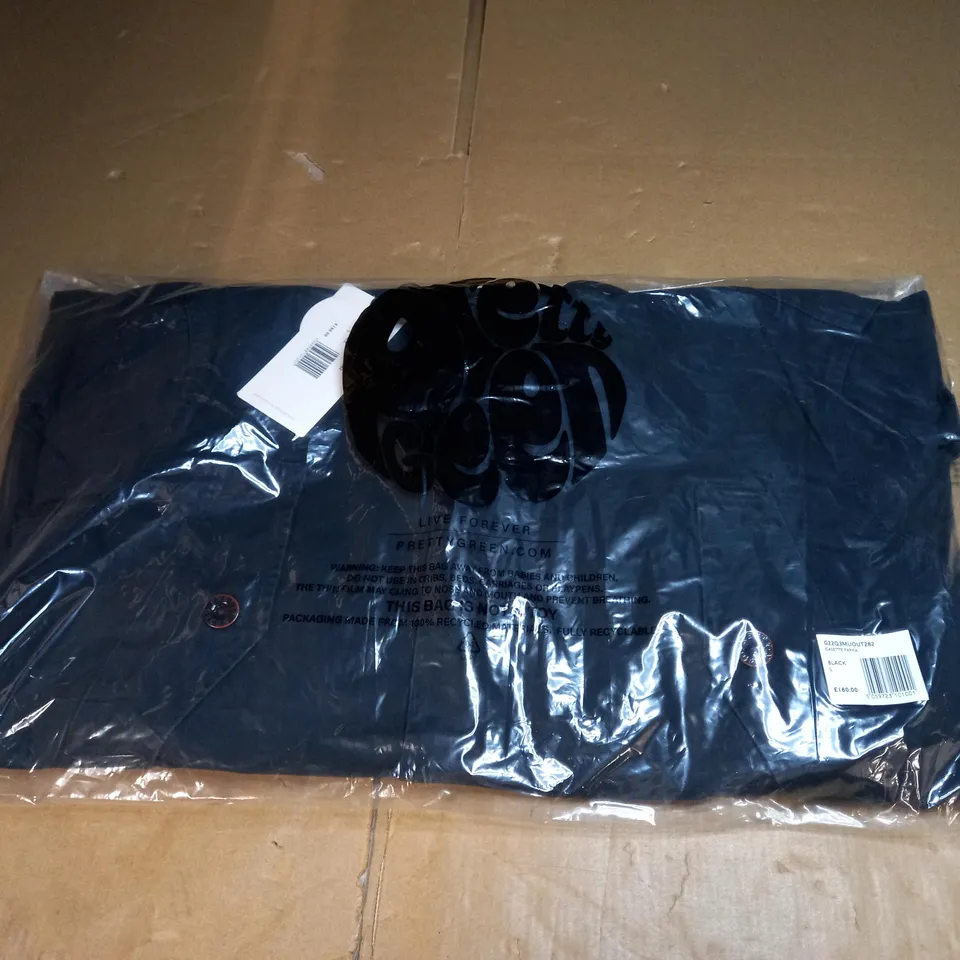 PRETTY GREEN CASETTE PARKA IN BLACK SIZE L