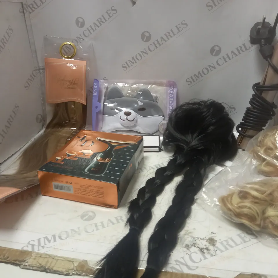 LOT OF BEAUTY RELATED ITEMS TO INCLUDE EYE MASK, ETC