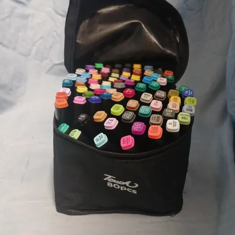 80-PIECE ART MARKER SET IN ZIP CASE