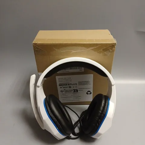 UNBRANDED WIRED GAMING HEADSET IN WHITE
