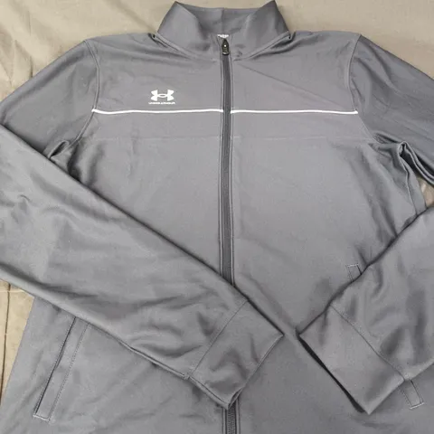 UNDER ARMOUR GREY ZIP-UP JACKET - SIZE M