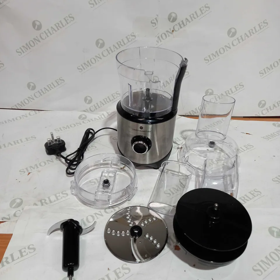 COOK'S ESSENTIALS 400ML COMPACT DOUBLE BLADE FOOD PROCESSOR