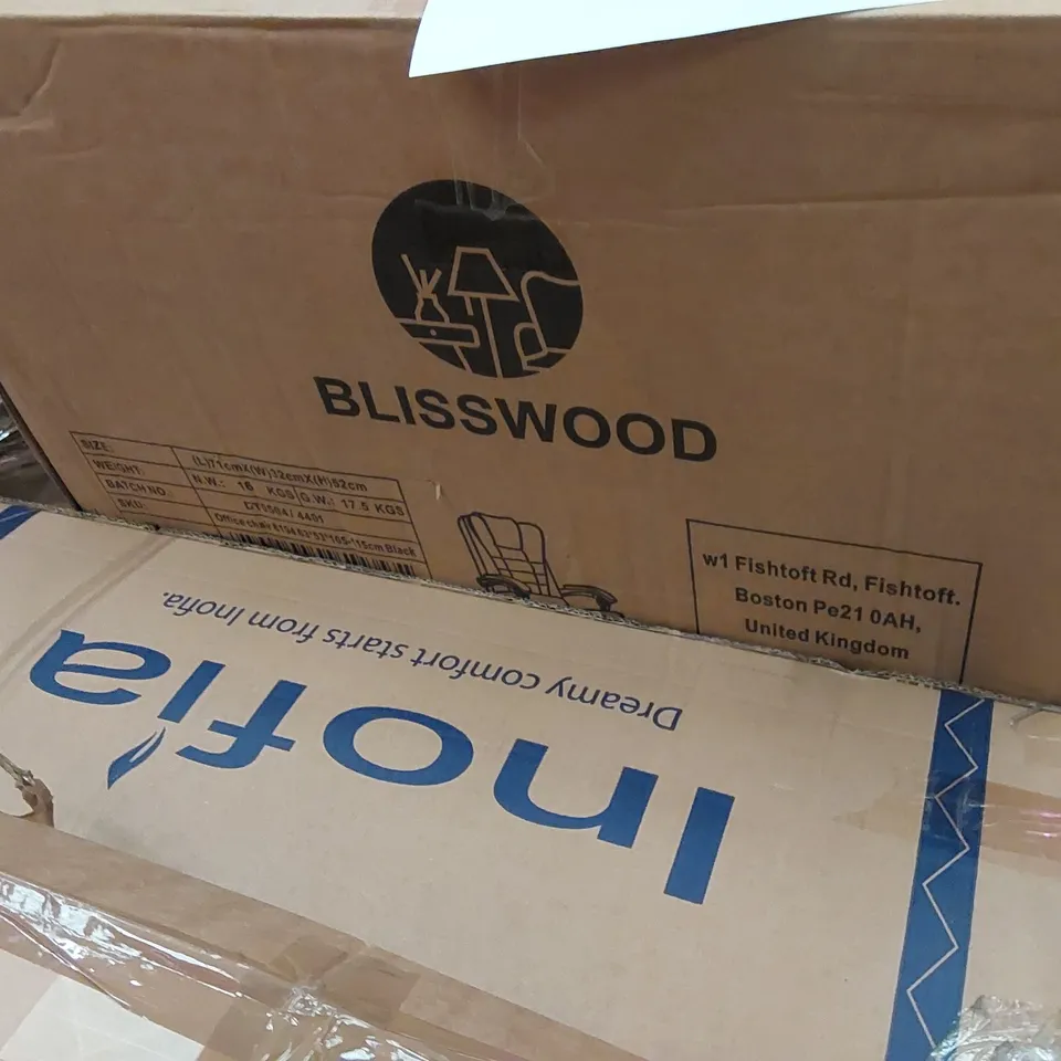 PALLET OF ASSORTED ITEMS INCLUDING: MATTRESS, OFFICE CHAIR