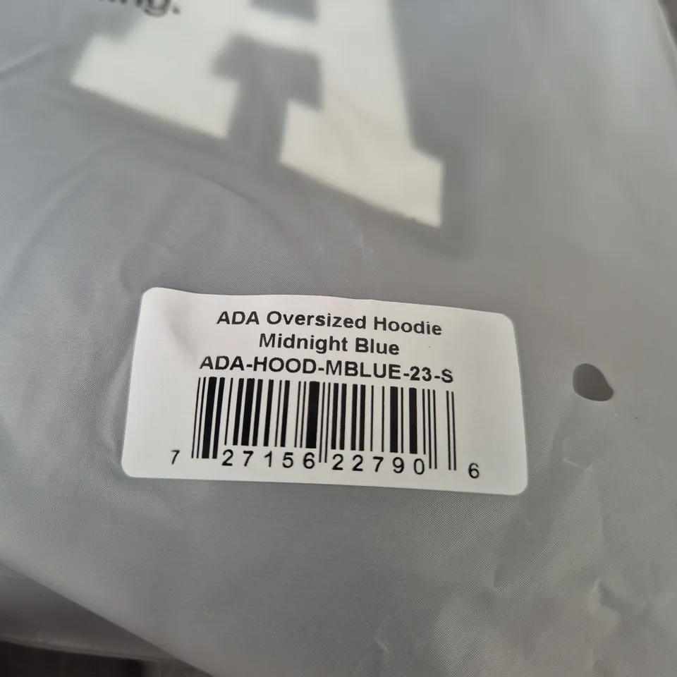 ADANOLA OVERSIZED HOODIE MIDNIGHT BLUE – UK SIZE S