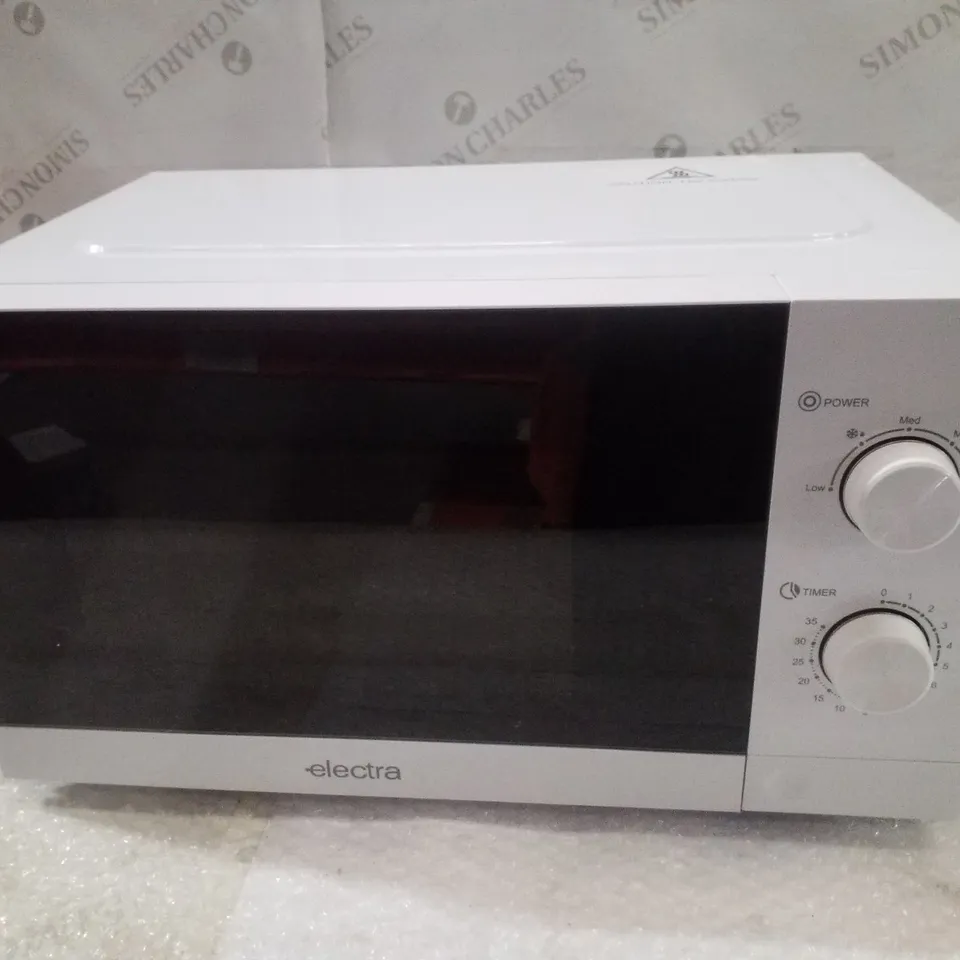 BOXED ELECTRA MWSM20LW MICROWAVE OVEN - WHITE