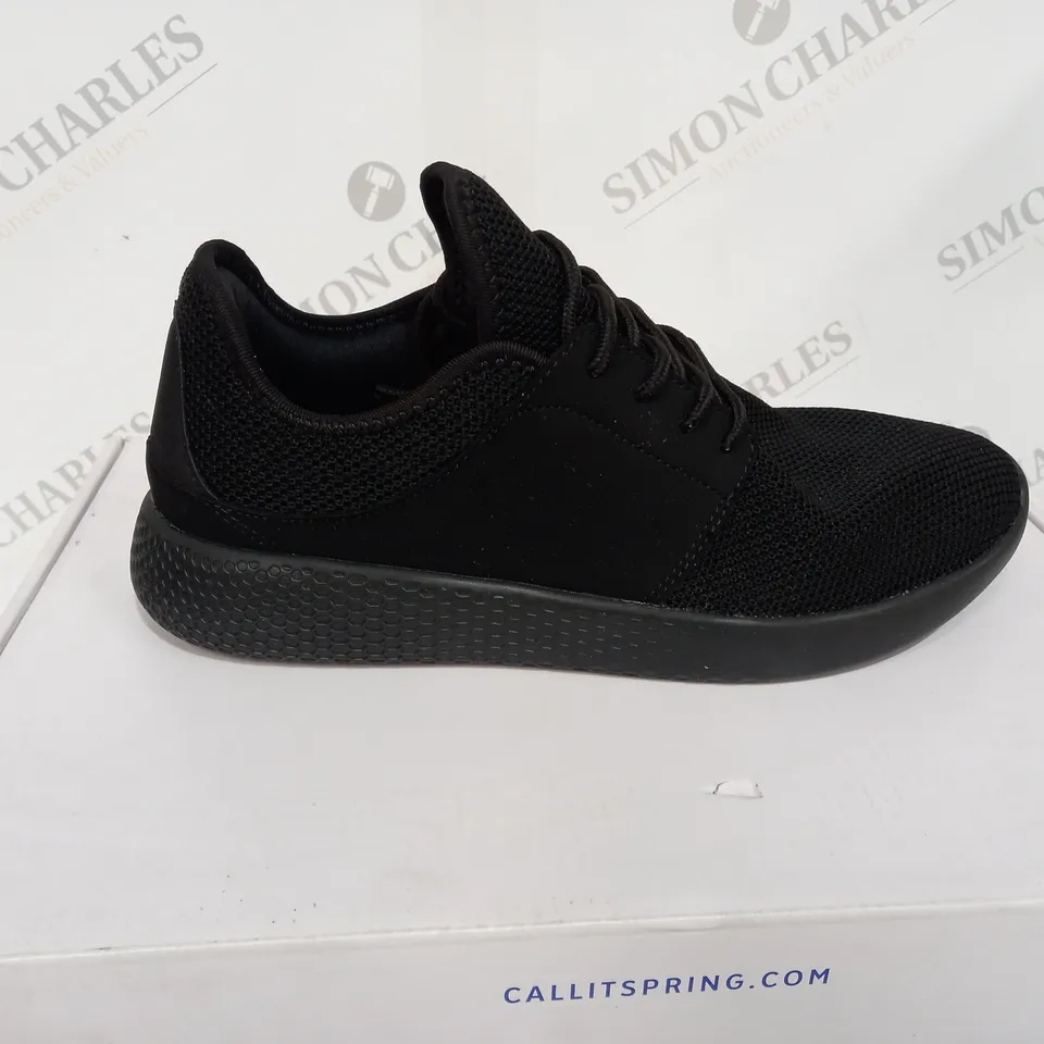 BOXED CALL IT SPRING BRIARSRYN ALDO BLACK SHOES - SIZE 7