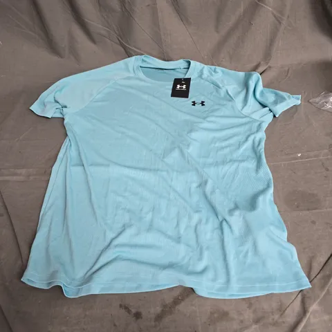 UNDER ARMOUR THE TECH TEE IN BLUE SIZE L