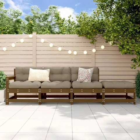 BOXED VESPERA 62CM WIDE OUTDOOR PATIO SET -DRIFT BROWN-