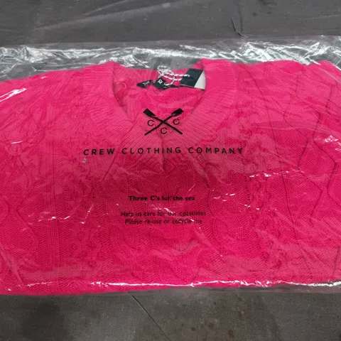 CREW CLOTHING COMPANY MULTI CABLE V NECK JUMPER SIZE 10