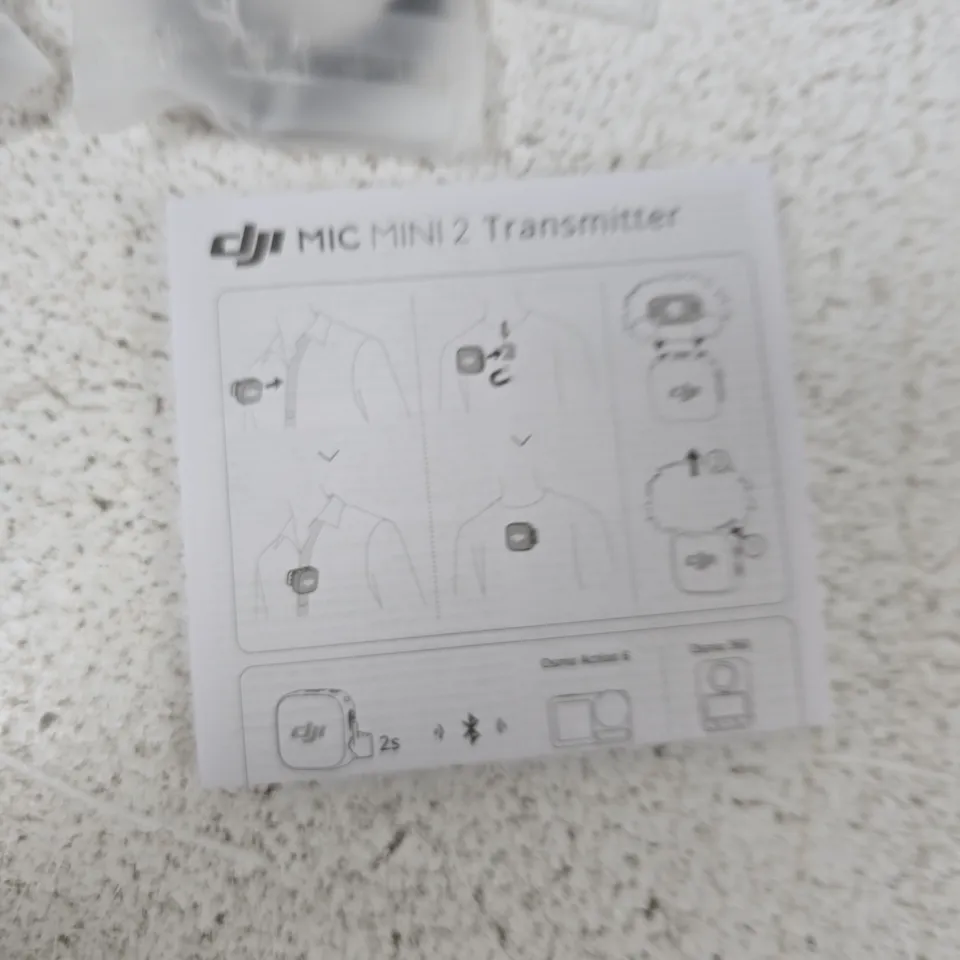 DJI MIC MINI 2 TRANSMITTER WITH CARRY POUCH