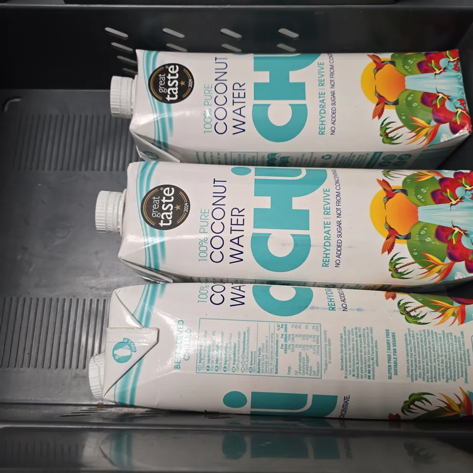 APPROXIMATELY 5 ASSORTED DRINKS ITEMS TO INCLUDE -COCONUT WATER , S.PELLEGRINO SPARKLING NATURAL MINERAL WATER